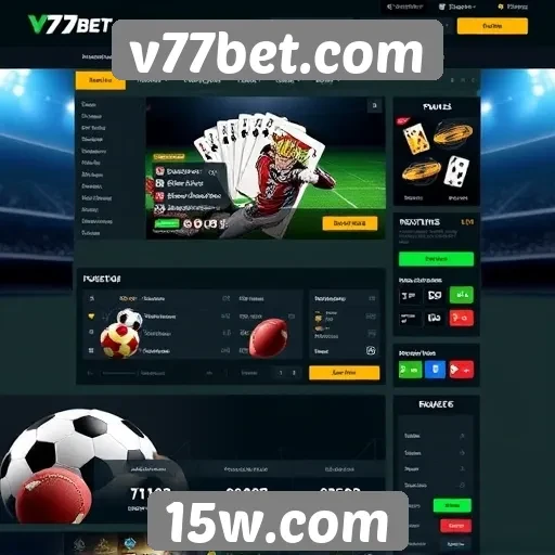 Novo layout do v77bet melhora experiência do usuário